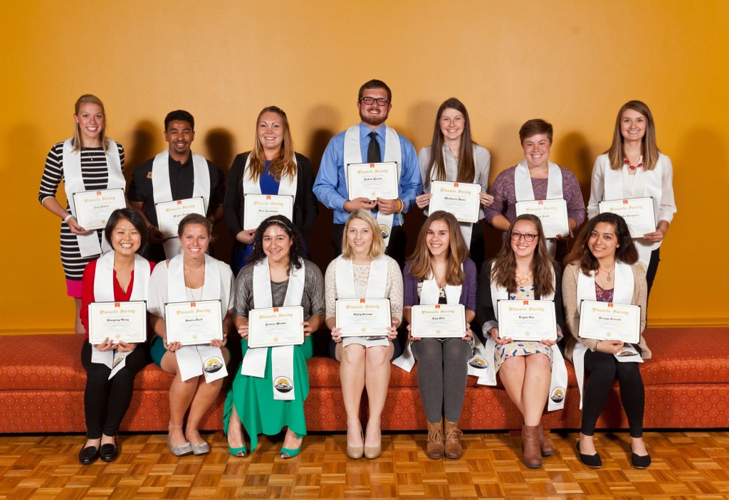 Pinnacle Award Winners Celebrates graduates who have demonstrated sustained, exceptional leadership and service in the co-curricular life of PLU, enriching the campus and the communities of greater Tacoma. Amanda Brasgalla, Carly Brook, Jazmyn Carroll, Taylor Cox, Mackenzie Deane, Amy Delo, Emily Everson, Andrew Larsen, Lauren Mendez, Ditte Rasmussen, Miguel Smith, Riley Swanson, Jess Tveit, Amy Wooten, Shunying Wang (Award winners not listed in photographic order.)