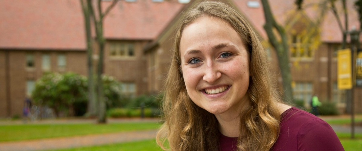 Helen "Nellie" Moran '15 (Photo: John Froschauer/PLU)