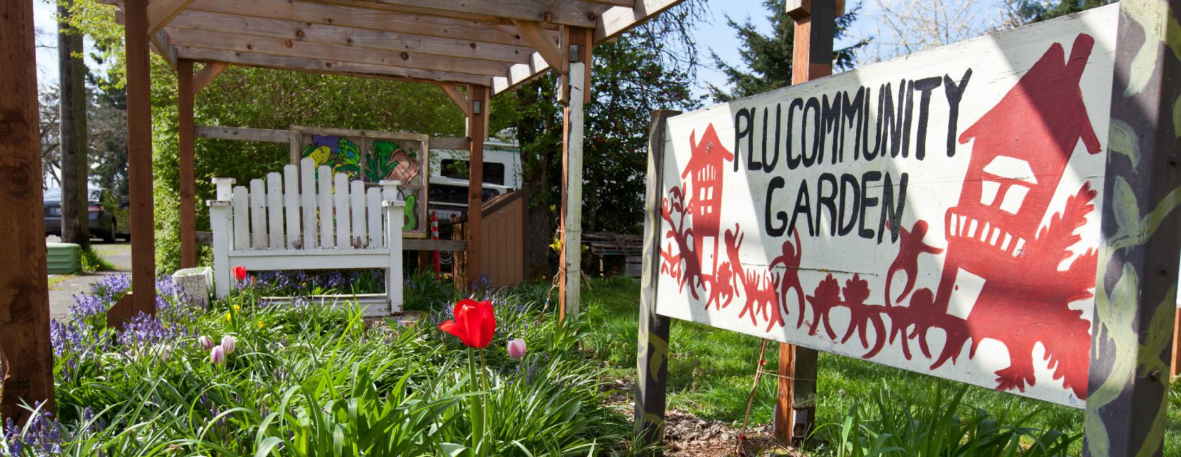 Lutes can lend a hand, and grow their own goodies, at PLU's Community Garden. (Photo: John Froschauer/PLU)