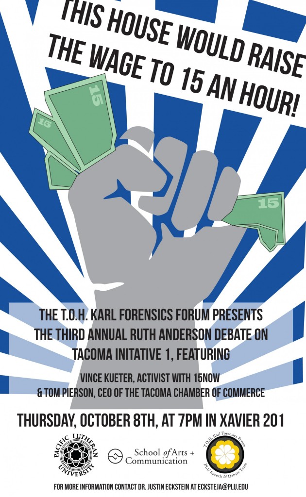 2015-Ruth-Anderson-Debate 2015 Ruth Anderson Public Debate poster - This House Would Raise The Wage To 15 An Hour!