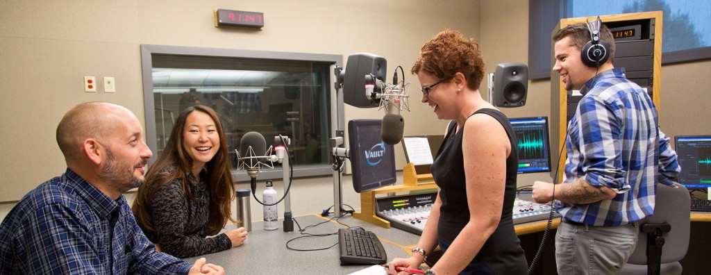 Associate Professor of Communication Amy Young, Associate Professor of Biology Michael Behrens and Assistant Professor of Politics and Government Kaitlyn Sill