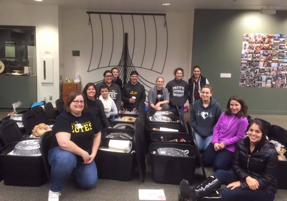 Turkey Basket Drive is organized by the PLU nursing group Delta Lota Chi at Thanksgiving