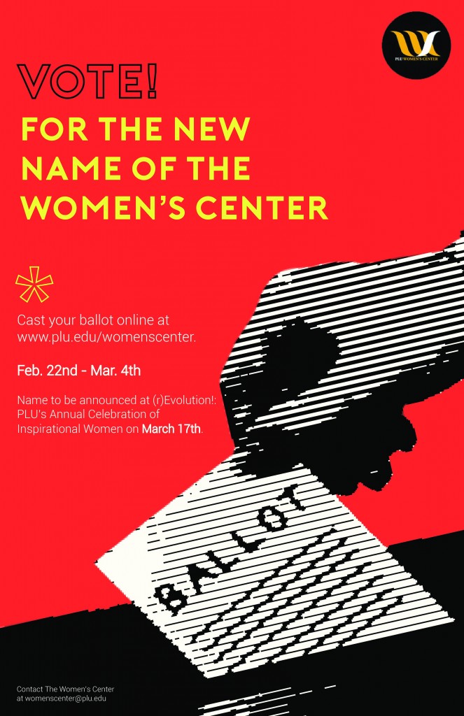 Vote! For the new name of the Women's Center banner