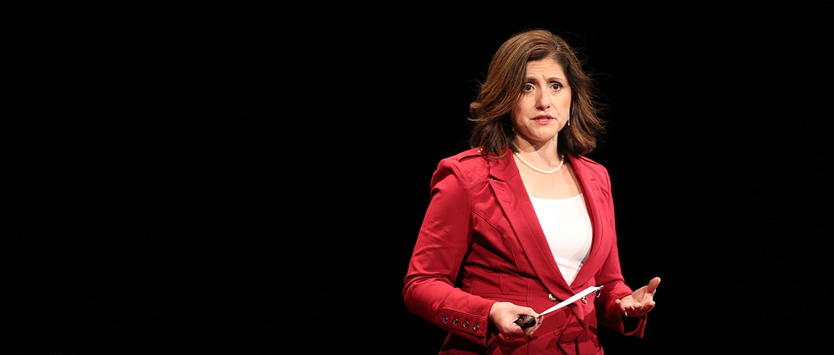 PLU Associate Professor of Politics and Government Maria Chavez-Pringle gave a talk titled "(de)Americanization of Latino Youth" at TEDxTacoma 2015. (Photo by John Froschauer/PLU)