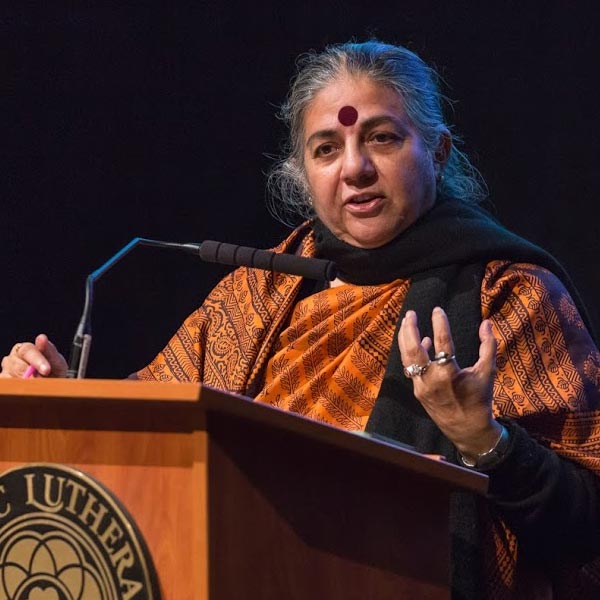 Vandana Shiva, Ph.D. (Photo: John Froschauer/PLU)