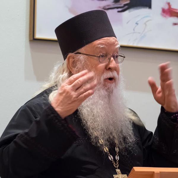 Abbot Tryphon of the Russian Orthodox All-Merciful Saviour Monastery (Photo: John Froschauer/PLU)