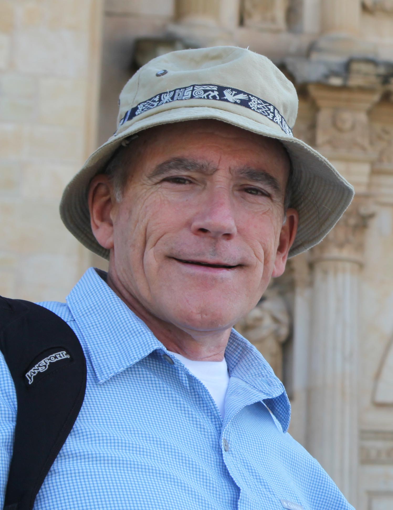 Dr. Teska pictured in front of the Church of Santo Domingo de Guzmán in Oaxaca, Mexico. Dr. Teska was to he was to have become site director for our Gateway program this fall.