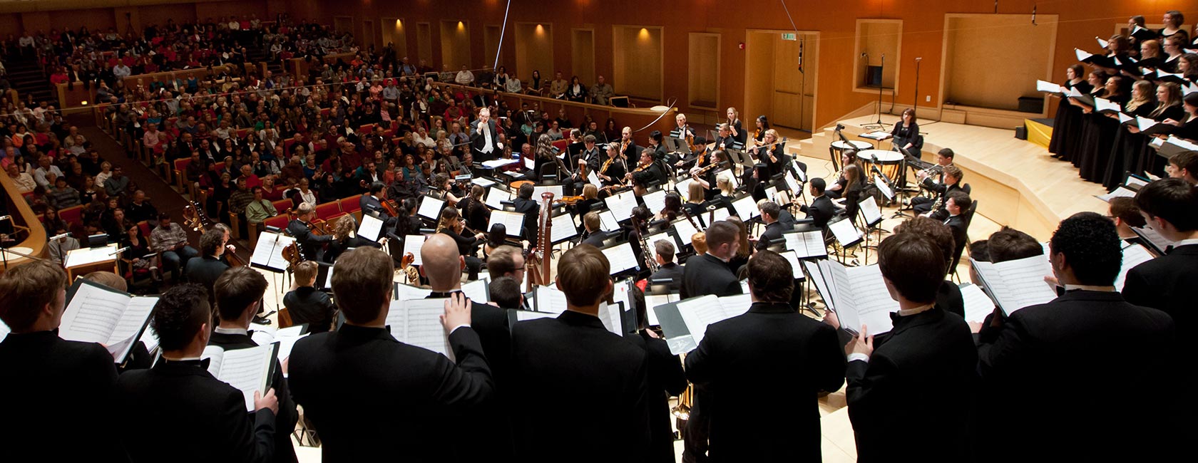 PLU's-Choir-of-the-West performs at the university's 2015 Christmas concert