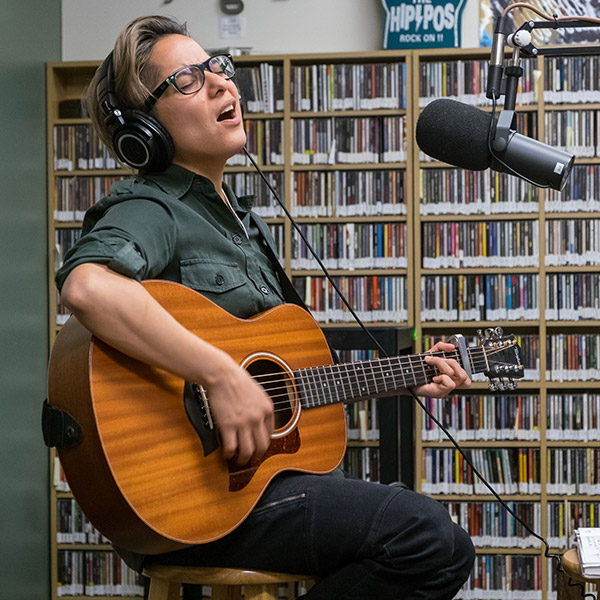 Vicci Martinez singing a song