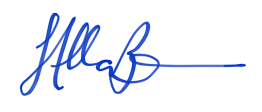 President Allan Belton's signature