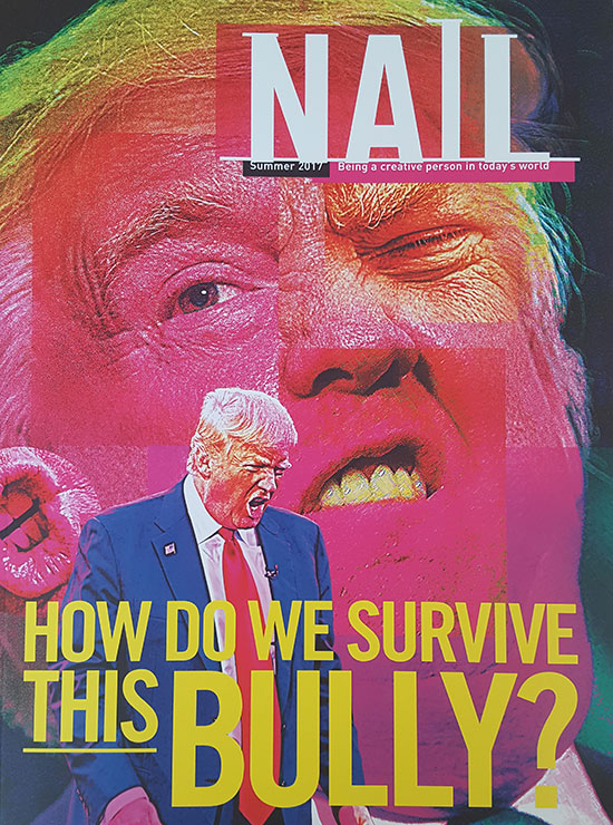 The cover of "Nail" magazine, edited by Elea Carey '08
