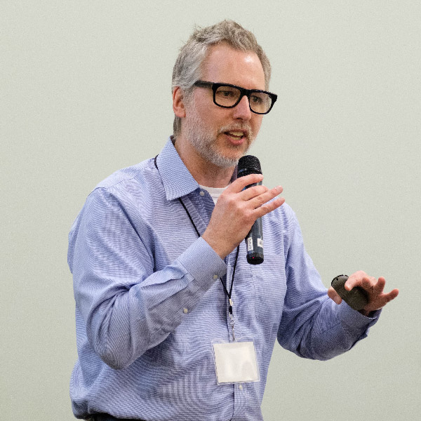 Kirk Robbins leading a workshop for educators