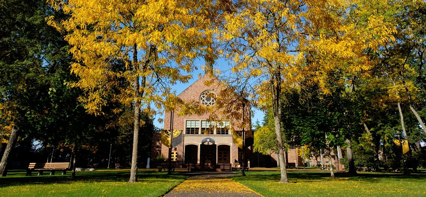 Fall on the campus of Pacific Lutheran University