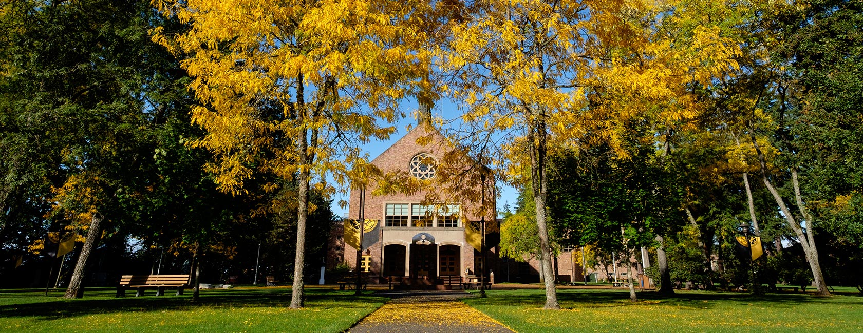 Fall on the campus of Pacific Lutheran University