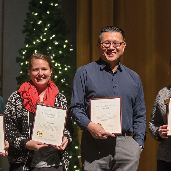 Distinguished Staff Award winter 2019 recipients