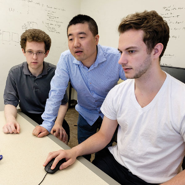 Renzhi Cao with students