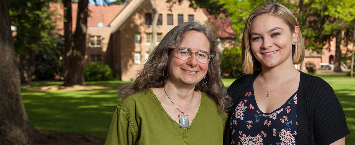 Wendy Call, left, and Kaja Gjelde Bennett '17, PLU's latest recipients of Fulbright grants, both have chosen to use this opportunity to pursue Indigenous Studies work.