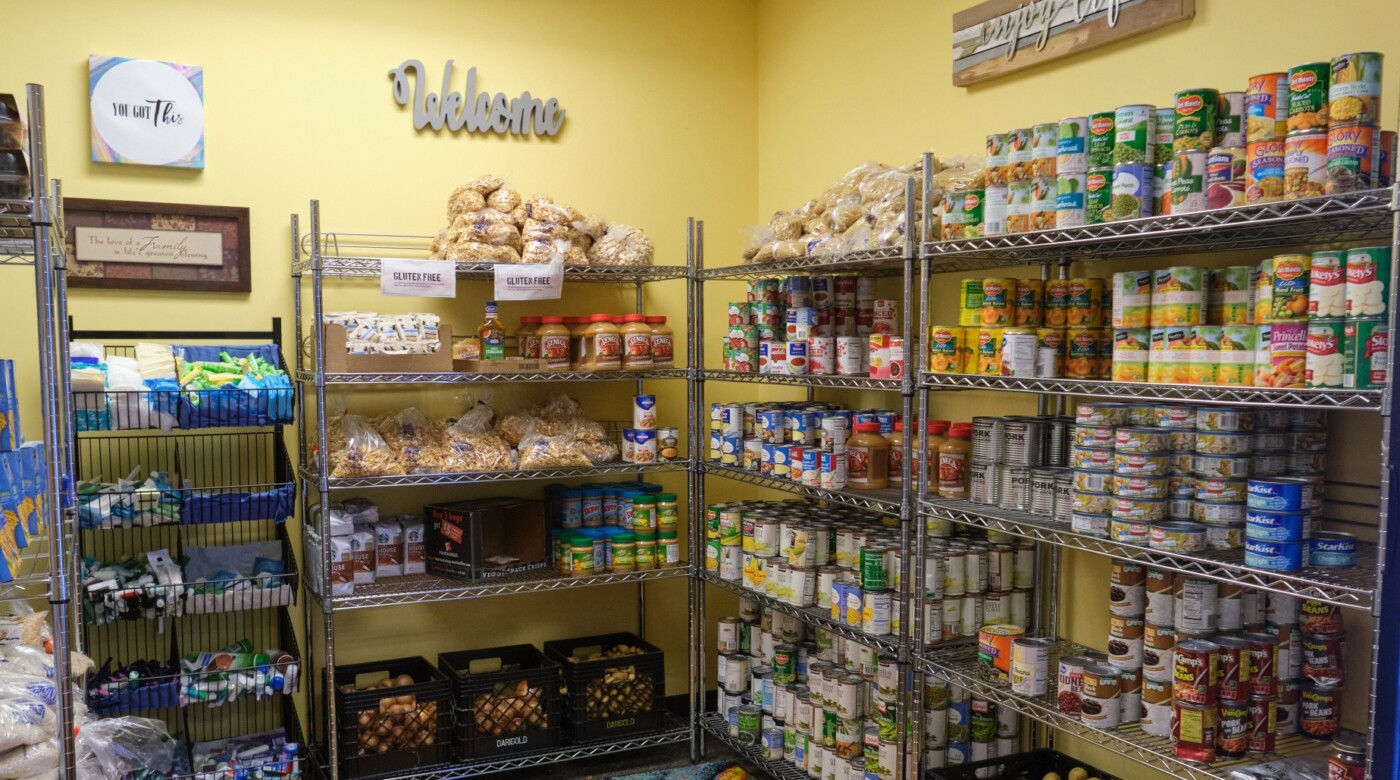 PLU Pantry, an on-campus food pantry where students can pick up ingredients for a meal, toiletries and other necessities with the swipe of a student ID, addresses a growing food insecurity problem. (Photo/John Froschauer)