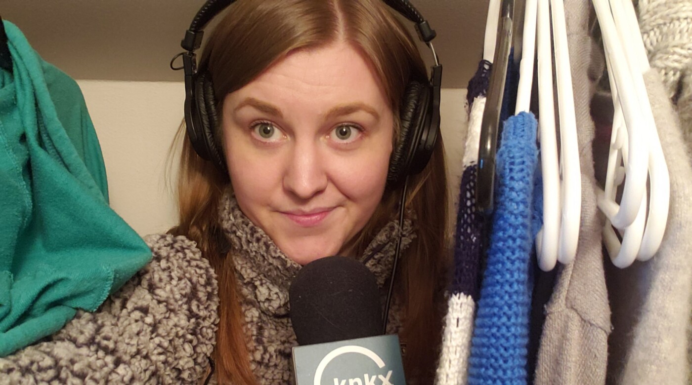 Kari Plog ‘11, a digital journalist for local NPR affiliate radio station KNKX, has been telling the stories of Western Washington residents trying to deal with the fallout of a global health crisis while navigating the challenges that come with that — like turning her closet into a makeshift recording studio for audio.