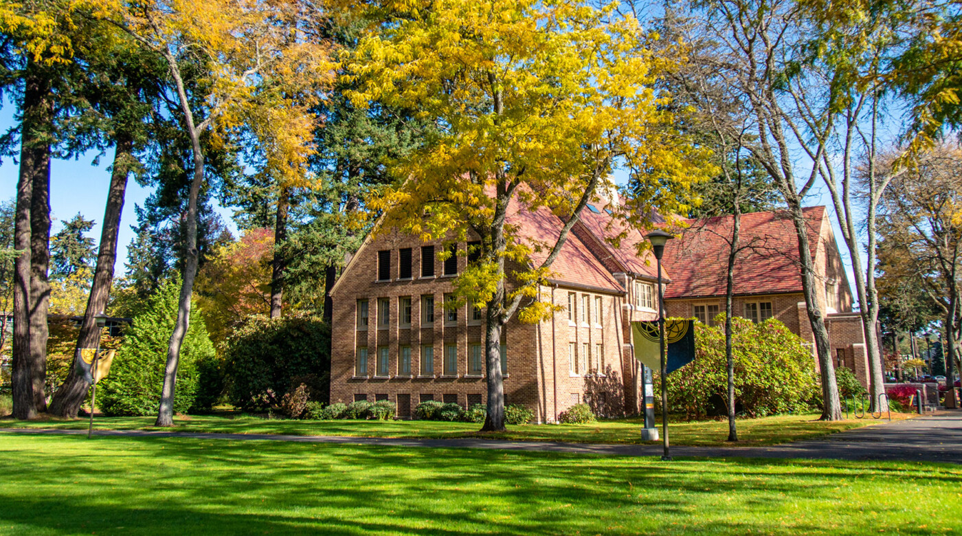 Xavier Hall on the campus of Pacific Lutheran University