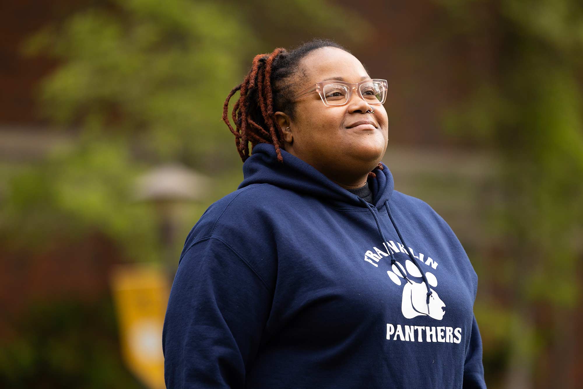 Social Work major Zoneice Grose plans to get her Masters of Social Work after graduation this may, Monday, April 21, 2025, at PLU. (PLU Photo / Sy Bean) Social Work major Zoneice Grose plans to get her Masters of Social Work after graduation this may, Monday, April 21, 2025, at PLU. (PLU Photo / Sy Bean)
