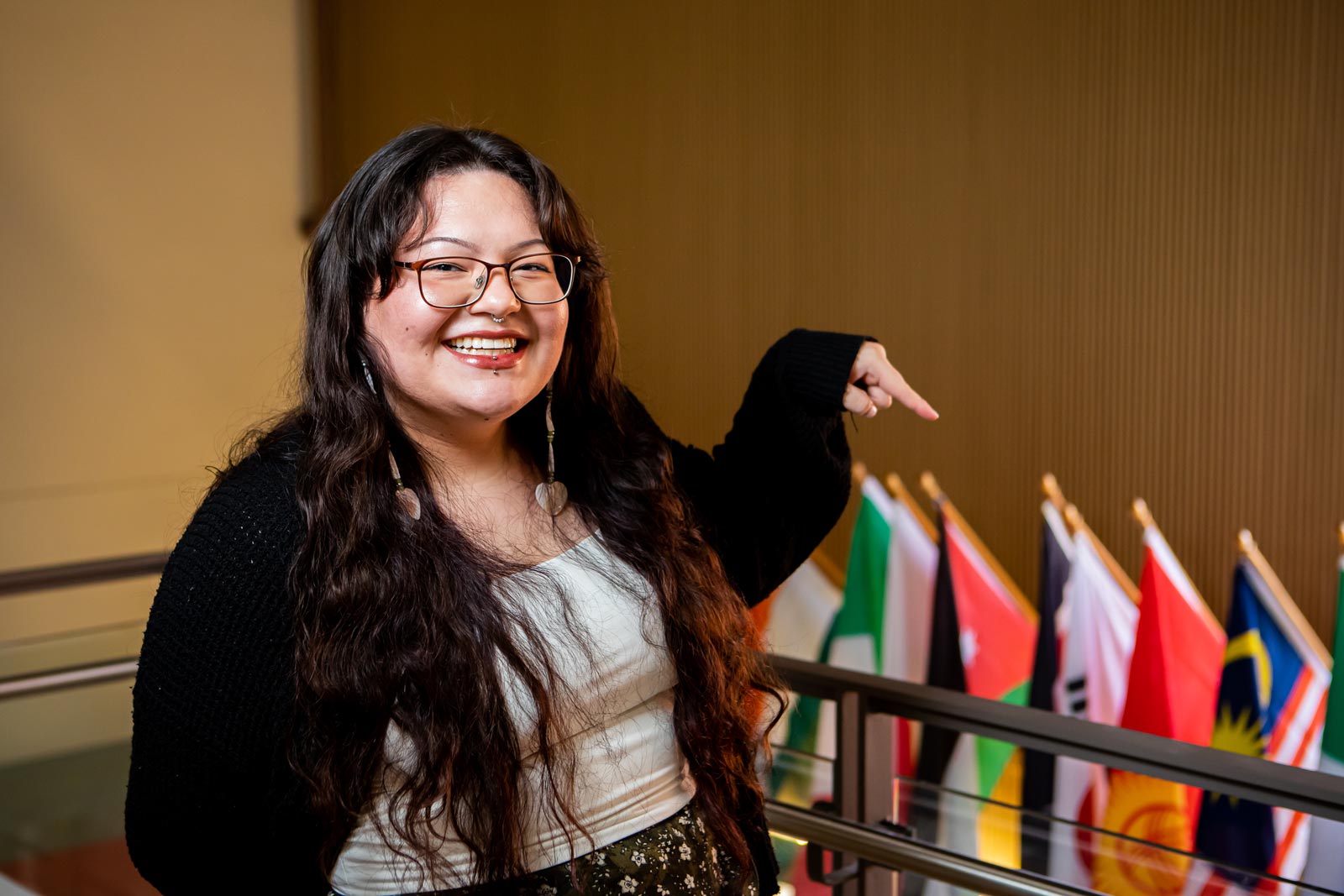 Global Studies major Paradise Gladstone is an Act Six scholar, Wednesday, April 30, 2025, at PLU. (PLU Photo / Joseph Middleton). Global Studies major Paradise Gladstone is an Act Six scholar, Wednesday, April 30, 2025, at PLU. (PLU Photo / Joseph Middleton).