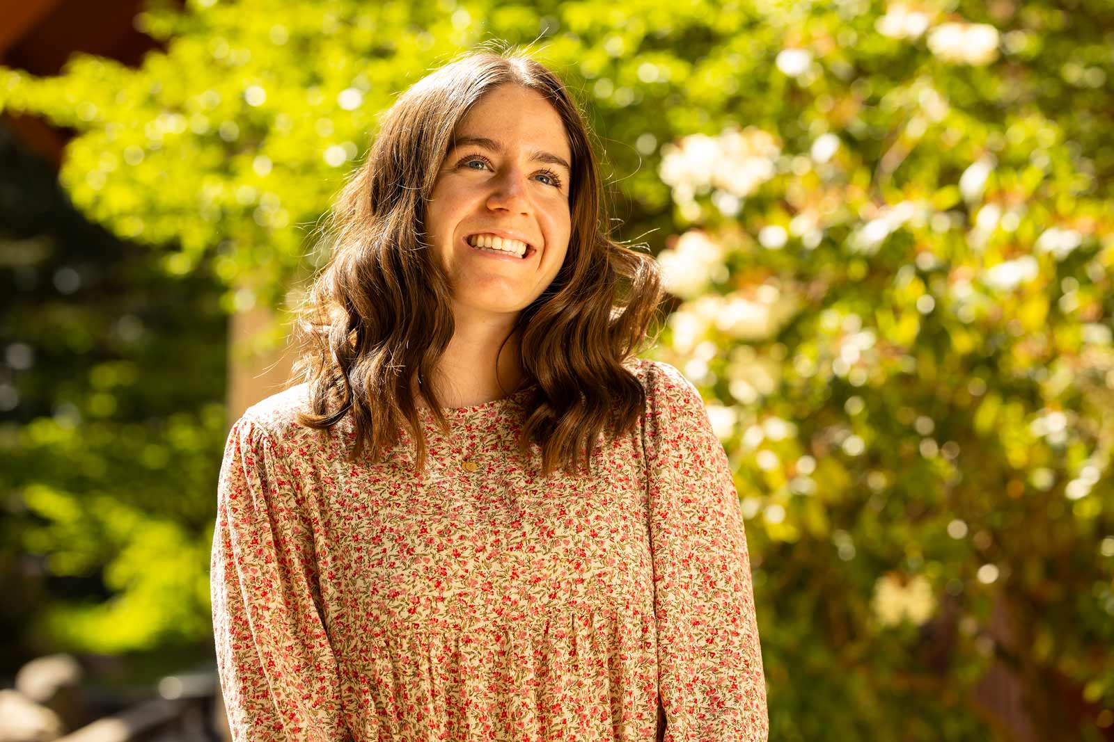 Lydia Downs, who double majored in Global Studies and English Literature, and is now finishing her Masters of Arts in Education, recently accepted a Fulbright Teaching Fellowship in Thailand, Monday, May 12, 2025, at PLU. (PLU Photo / Sy Bean)