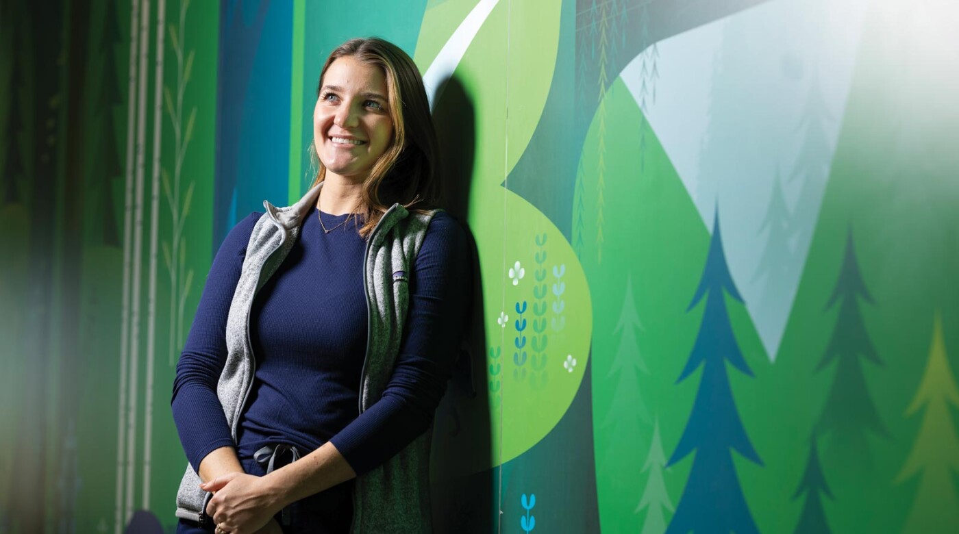 Mallory Presho-Dunne switched career paths from journalism to healthcare after completing PLU’s EL-MSN program, Tuesday, July 1, 2025, at PLU. Presho-Dunne now works at Seattle Children’s Hospital. (PLU Photo / Sy Bean)