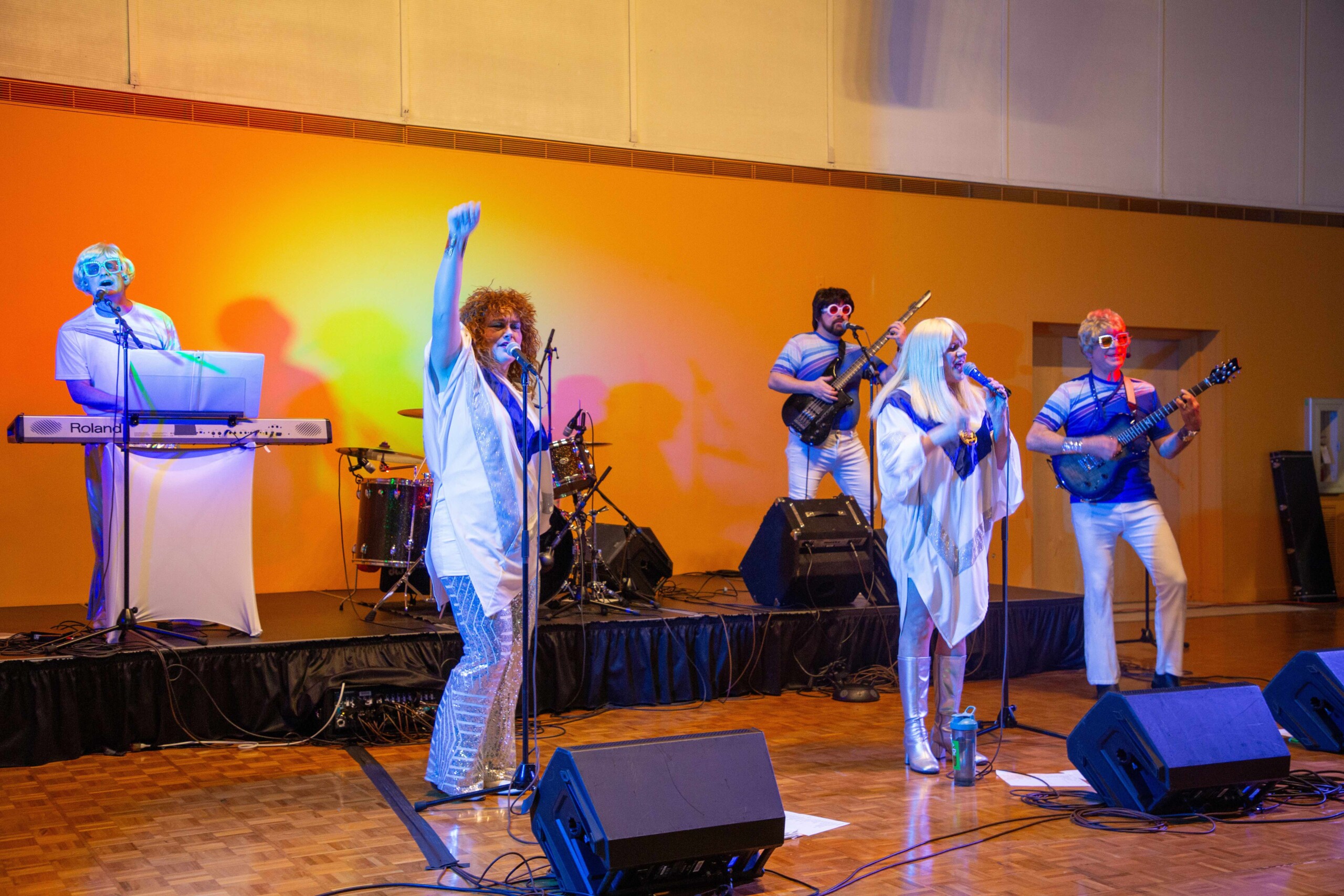 ABBA tribute band, the ABBAgraphs, performs in the SCC.