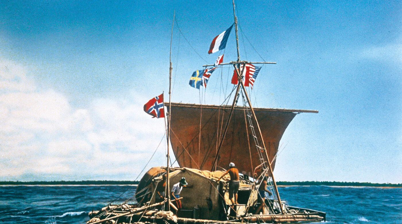 image of the kon tiki raft