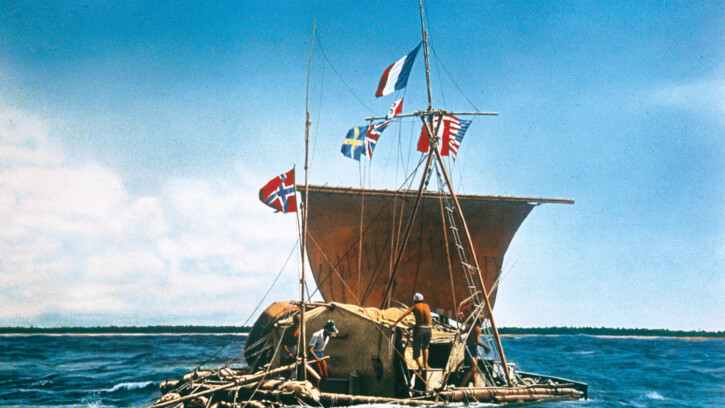 image of the kon tiki raft