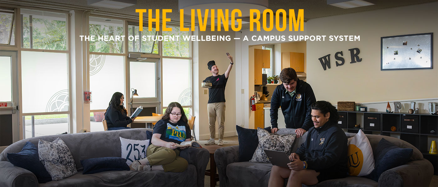 ResoLute Fall 2025 - Students seen studying and relaxing in a university lounge.
