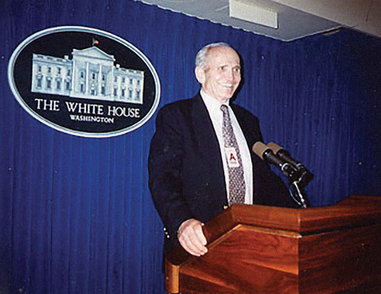 Donald "Gene" Strandness '50 at the White House