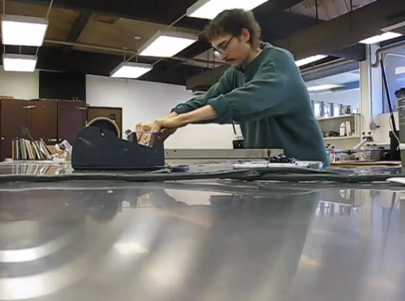 A mashup of different clips recorded by Caden, presented on an old TV in his senior capstone project.