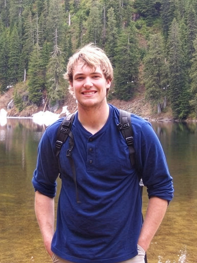 Sonnenberg on a hike near Snoqualmie Pass during his third year at PLU.