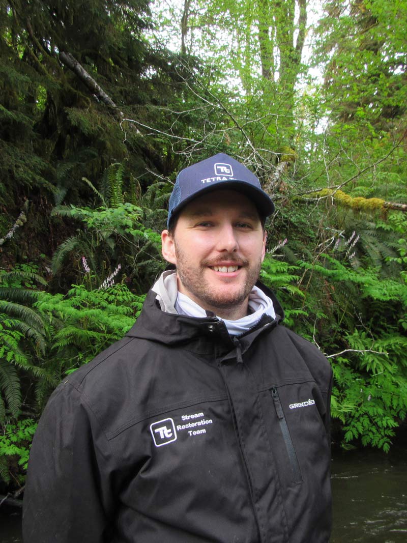 Reister in the field for his current job as a Geomorphologist and Project Manager for Terra Tech.