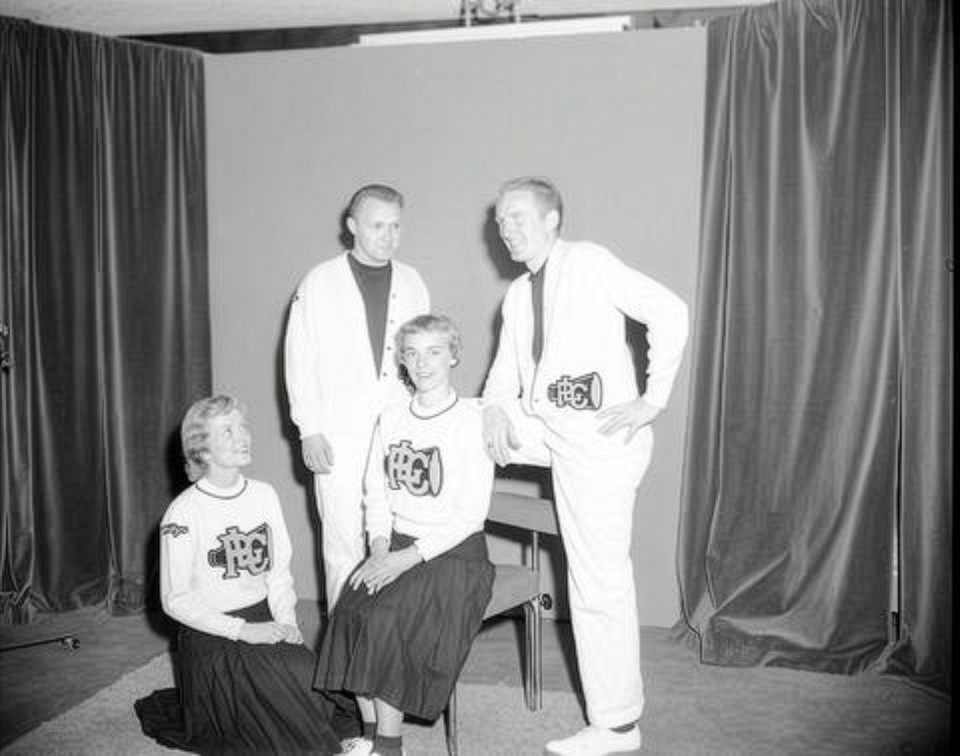 PLC Yell Leaders, Ed Larson: Back row, Left