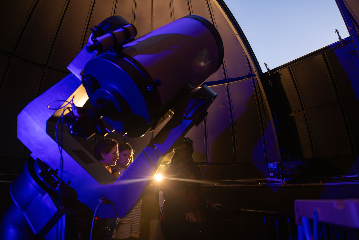 Students gather in the Keck Observatory for their summer research projects, Tuesday, July 21, 2026, at PLU. (PLU Photo / Sy Bean) Students gather in the Keck Observatory for their summer research projects, Tuesday, July 21, 2026, at PLU. (PLU Photo / Sy Bean)