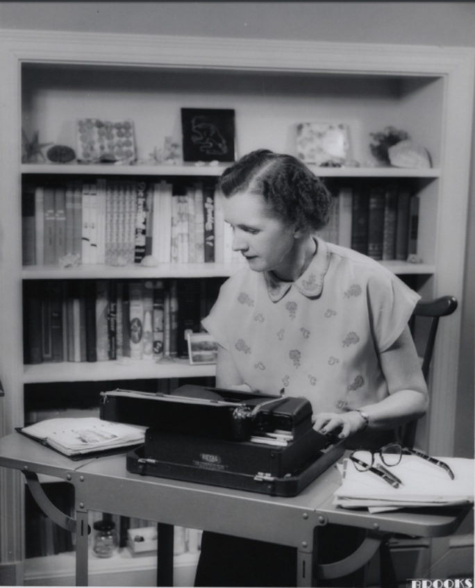 rachel carson at typewriter