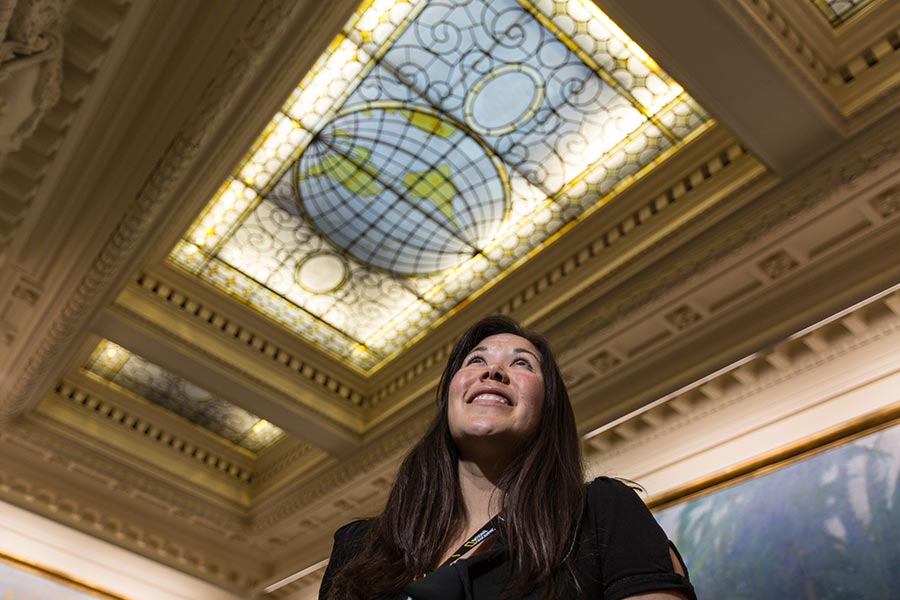 ann-mooney-nat-geo-wa-dc-03 Ann under a stained glass window