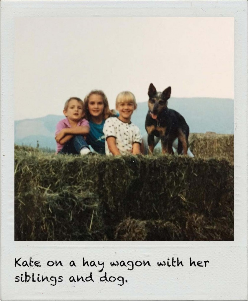 Kate with her siblings