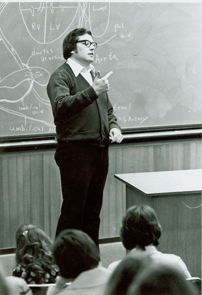 Jerrold Lerum in classroom