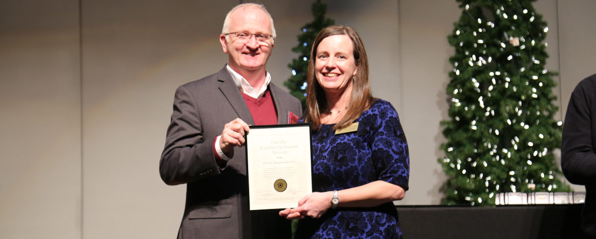 Amy Siegesmund with Allan Belton