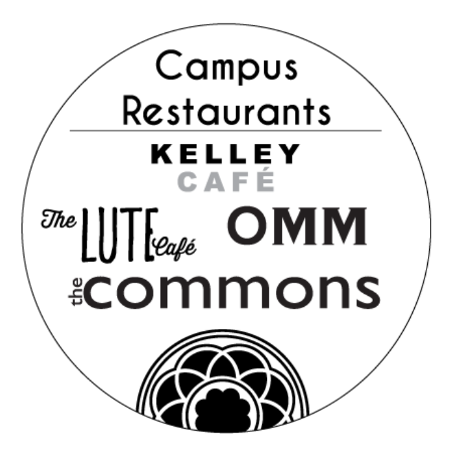 PLU Campus Restaurants Campus Restaurants (logo) Kelley Cafe, Lute Cafe, OMM, Commons