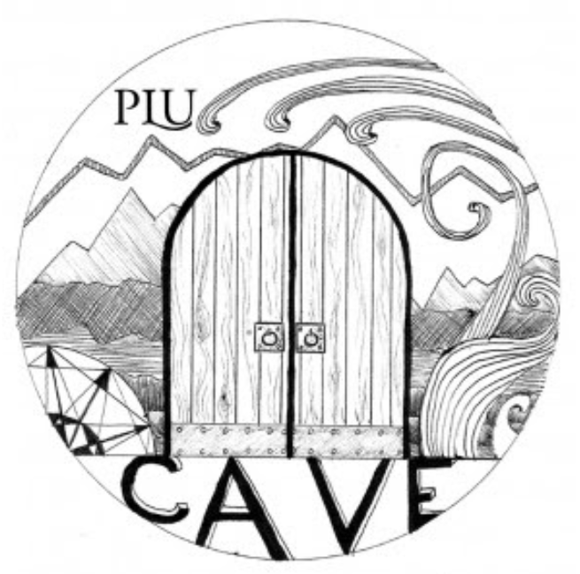 CAVE (for Commuting Students) PLU CAVE (logo with illustration of CAVE door)