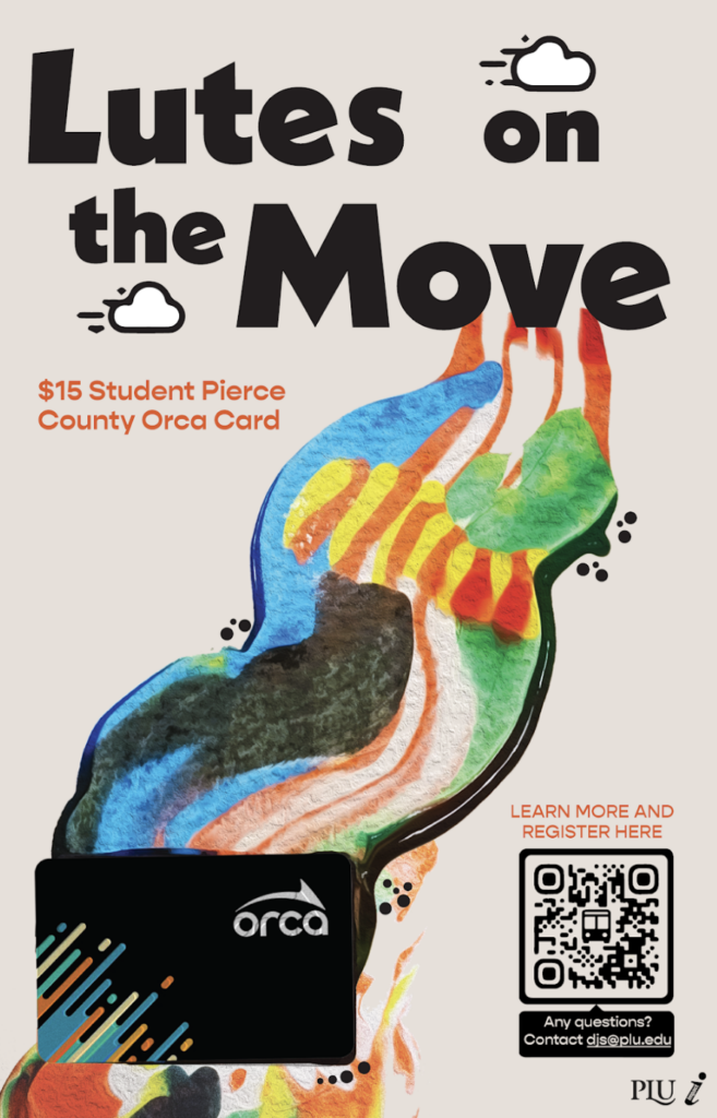LUTES on the MOVE Orca Card Poster
