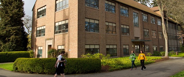 Exterior of Ramstad building at PLU