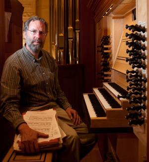 Dr. Paul Teagels with organ
