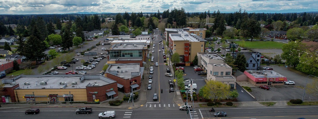 aerial view garfield street parkland washington