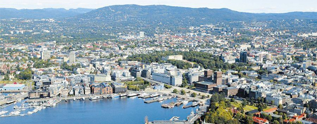 Oslo Skyline on a sunny day